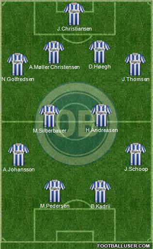 Odense Boldklub football formation