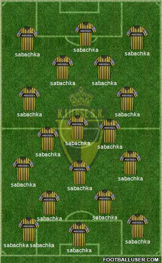 K Lierse SK 3-5-2 football formation