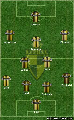 K Lierse SK 4-1-3-2 football formation