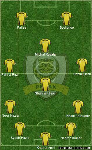 Perak 4-1-3-2 football formation