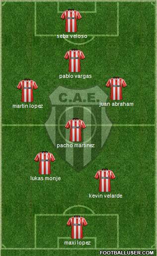 Estudiantes de Buenos Aires football formation