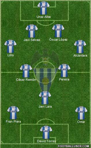 C.D. Alcoyano football formation