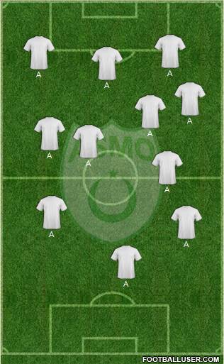 Association Sportive Madinet Oran 4-4-2 football formation