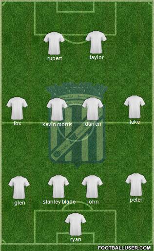 Olympique Mostakbel Arzew 4-4-2 football formation
