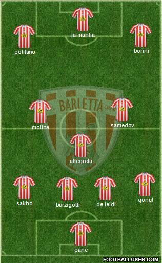 Barletta 4-3-3 football formation
