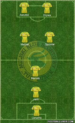Tur Turek 3-5-1-1 football formation