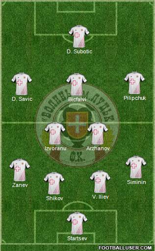 SC Volyn Lutsk 3-5-2 football formation