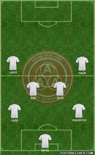 AA Anapolina 3-4-3 football formation
