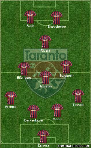 Taranto 4-3-1-2 football formation