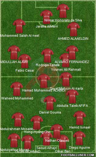 Al-Rayyan Sports Club 3-5-2 football formation