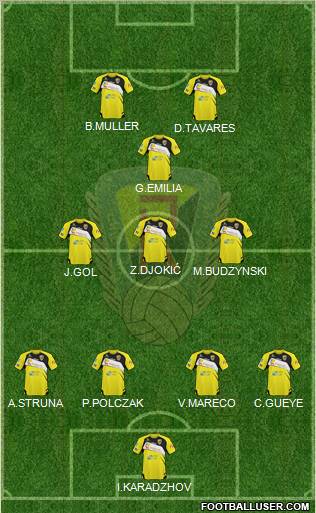 Ruch Radzionkow football formation