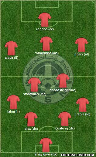 Union Sportive Monastirienne 4-2-3-1 football formation