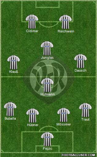 VfR Aalen 4-4-2 football formation