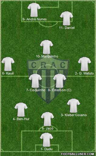 CRA Catalano 3-5-2 football formation