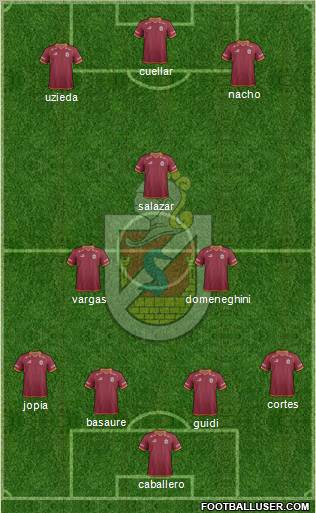 CD La Serena S.A.D.P. 4-1-3-2 football formation