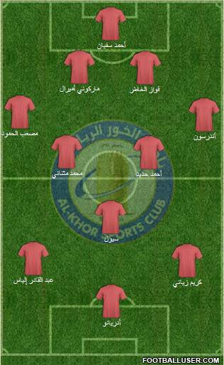 Al-Khor Sports Club football formation