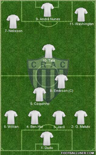 CRA Catalano 4-3-3 football formation
