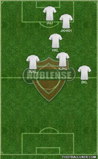 CD Ñublense S.A.D.P. 4-1-4-1 football formation