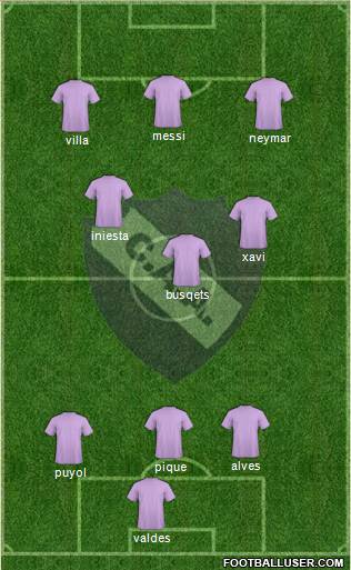 Alvarado 4-1-4-1 football formation