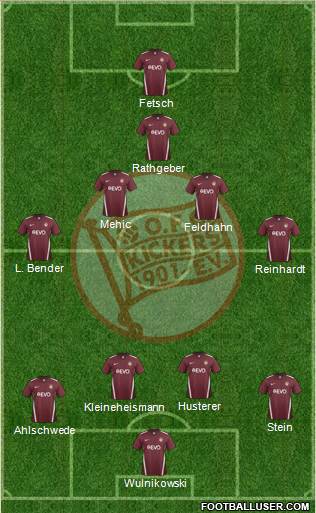 Offenbacher FC Kickers 4-4-1-1 football formation