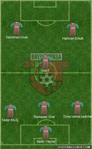 Bayrampasa 4-2-1-3 football formation