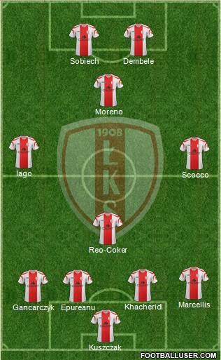 Lodzki Klub Sportowy football formation