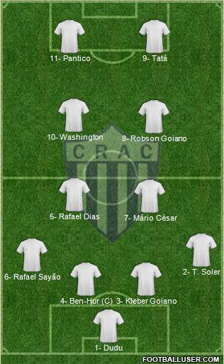 CRA Catalano 4-4-2 football formation