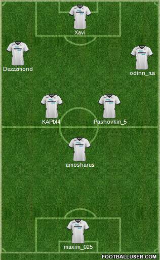Derby County 4-1-4-1 football formation