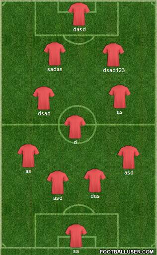 FUS Rabat 5-4-1 football formation