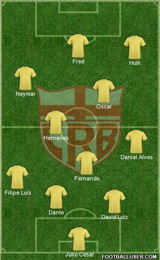 CR Brasil 4-3-3 football formation