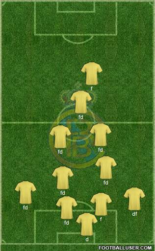 Real Brasil CF 4-3-3 football formation