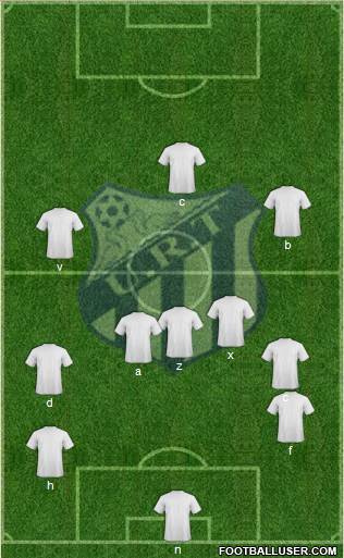 URT 4-3-3 football formation
