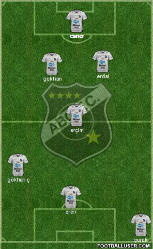 ABC FC 4-2-1-3 football formation