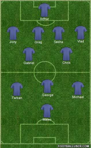 New South Wales Institute of Sport 4-2-3-1 football formation