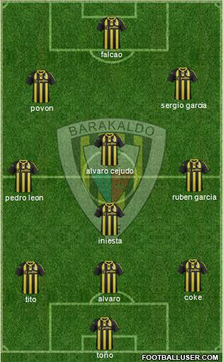 Barakaldo C.F. 3-4-3 football formation