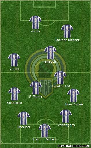 Hércules C.F., S.A.D. 4-2-2-2 football formation