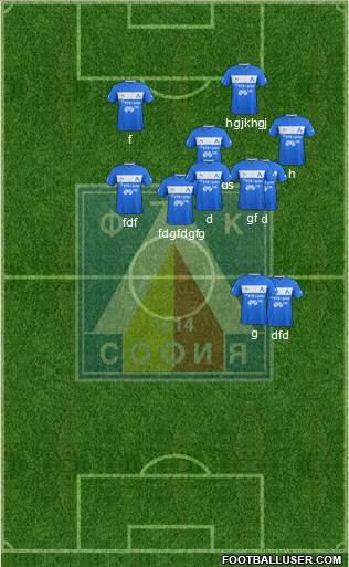 Levski (Sofia) 4-1-3-2 football formation