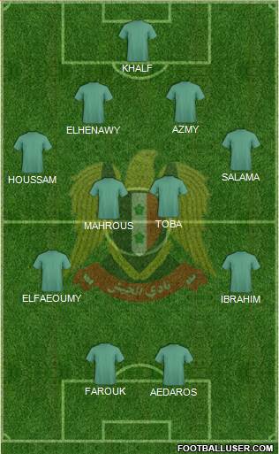 Al-Jaish (EGY) 4-4-2 football formation
