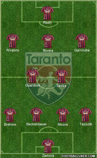 Taranto 4-2-3-1 football formation