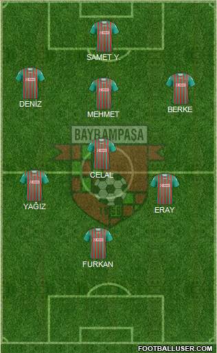 Bayrampasa 3-4-3 football formation
