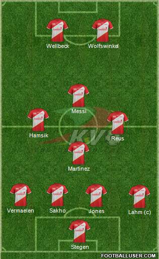 KV Oostende football formation