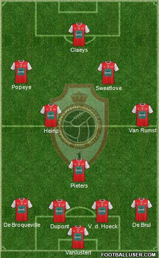 R Antwerp FC football formation