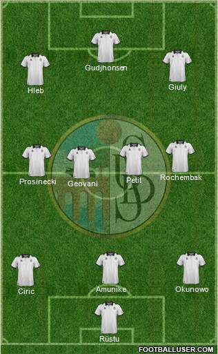 U.D. Salamanca S.A.D. 4-5-1 football formation