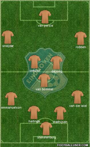FC Eindhoven 4-3-2-1 football formation