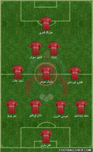 Al-Rayyan Sports Club 4-3-3 football formation