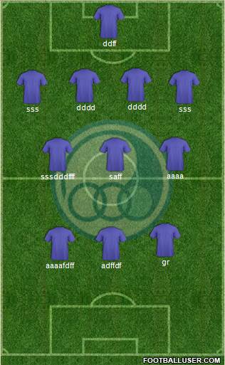 Esteghlal Ahvaz 4-3-3 football formation