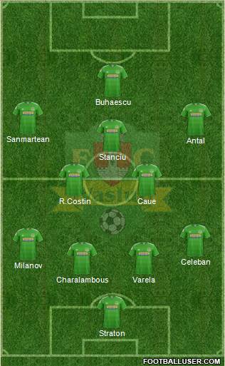 FC Vaslui 4-2-3-1 football formation