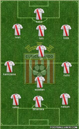 CD Provincial Curicó Unido 4-3-1-2 football formation
