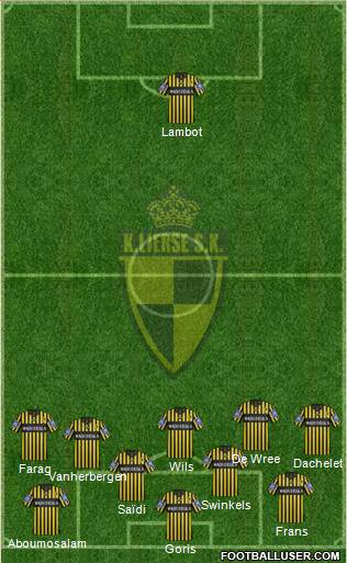 K Lierse SK 5-4-1 football formation