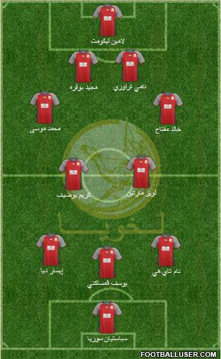 Al-Lekhwiya 5-4-1 football formation